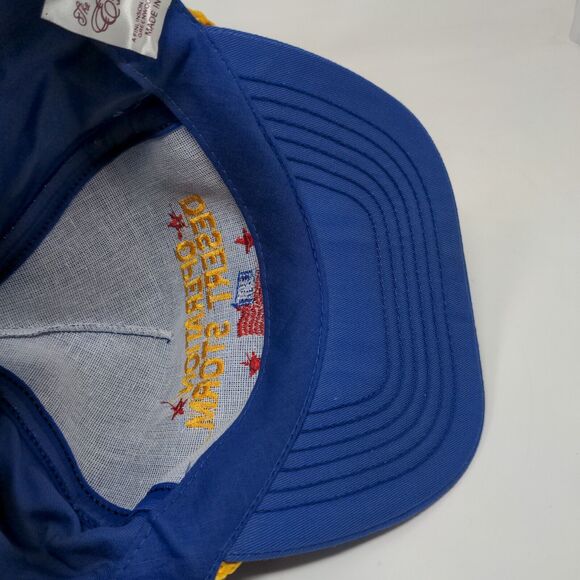 The Executive Line Mens Snapback Trucker Hat Blue Vintage Operation Desert Storm - Picture 10 of 11